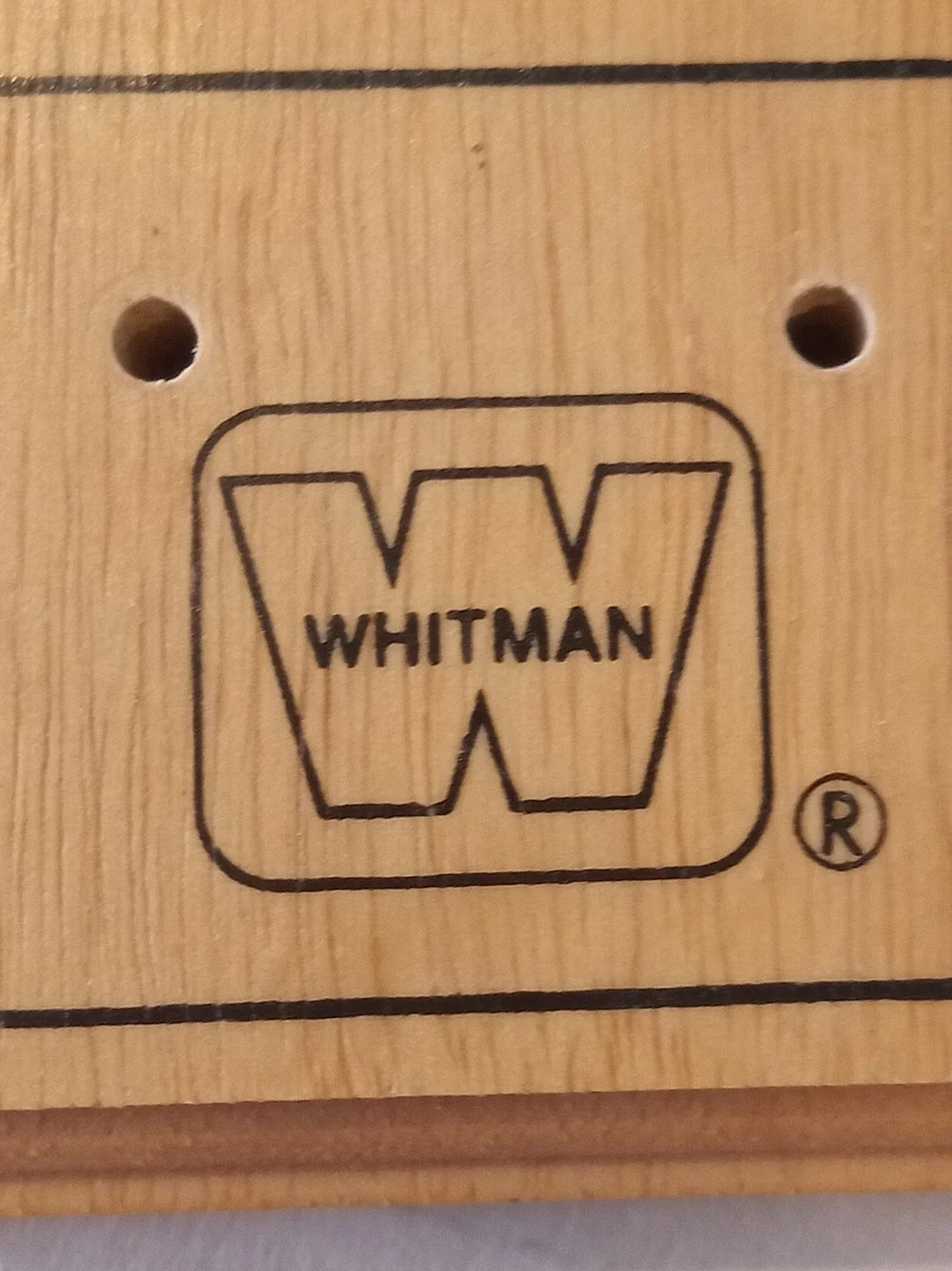 Whitman Wooden Cribbage Board - Natural Wood - Picture 2 of 4